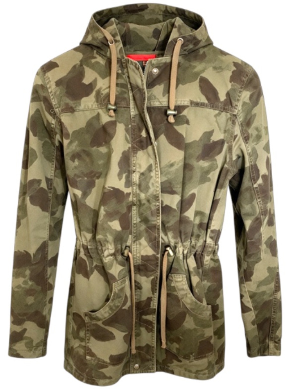 Mossimo Camouflage Utility Rain Parka Hooded Jacket - Size S